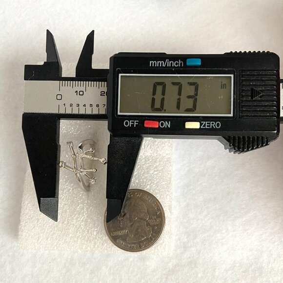 Sterling Silver 925 Star Sign Zodiac Virgo Constellation CZ Band Ring Sz 7.5 - Picture 14 of 16